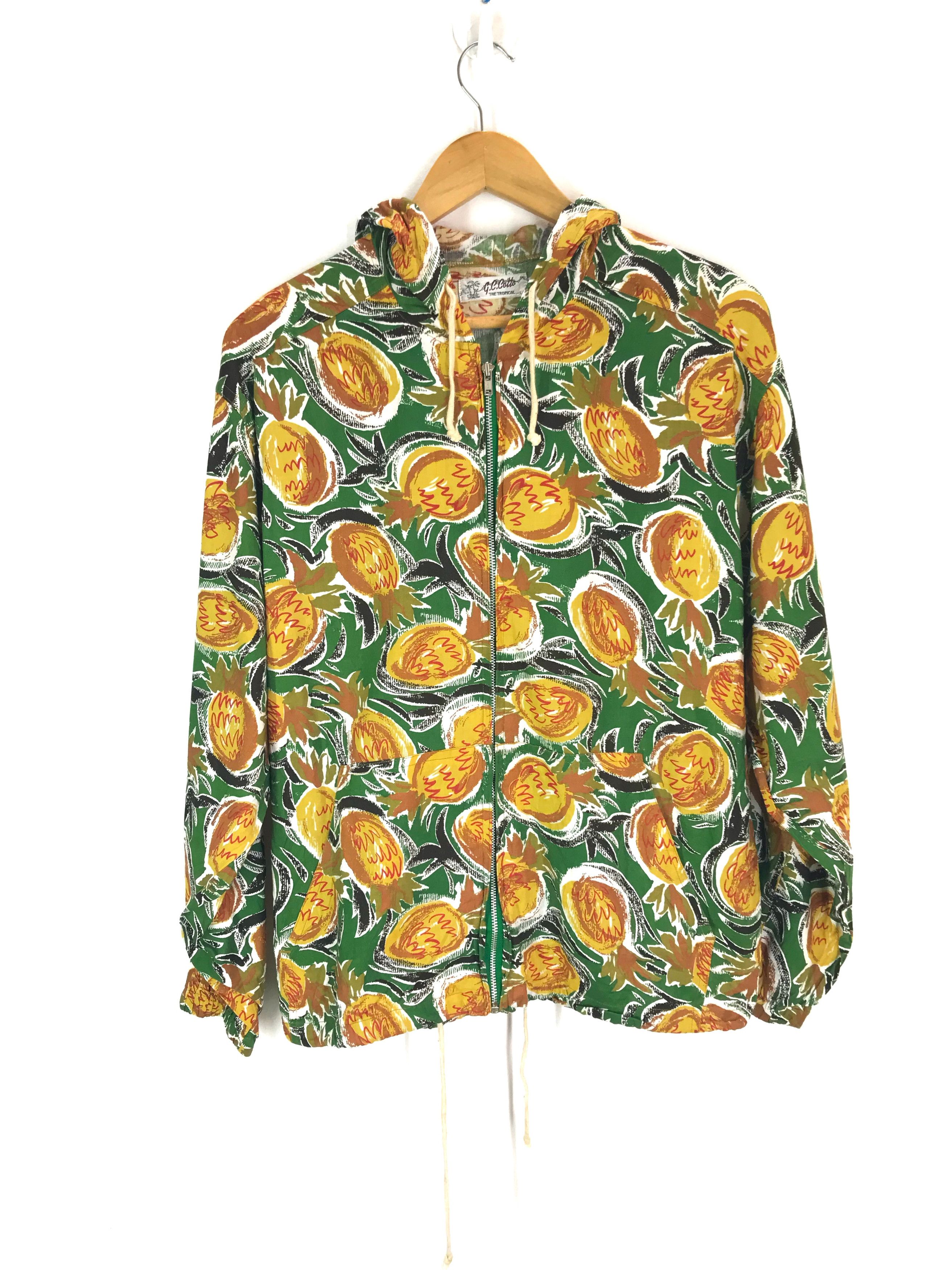 Vintage Vintage G.C.Cotta All Over Print Tropical Jacket Size US L / EU 52-54 / 3 - 1 Thumbnail