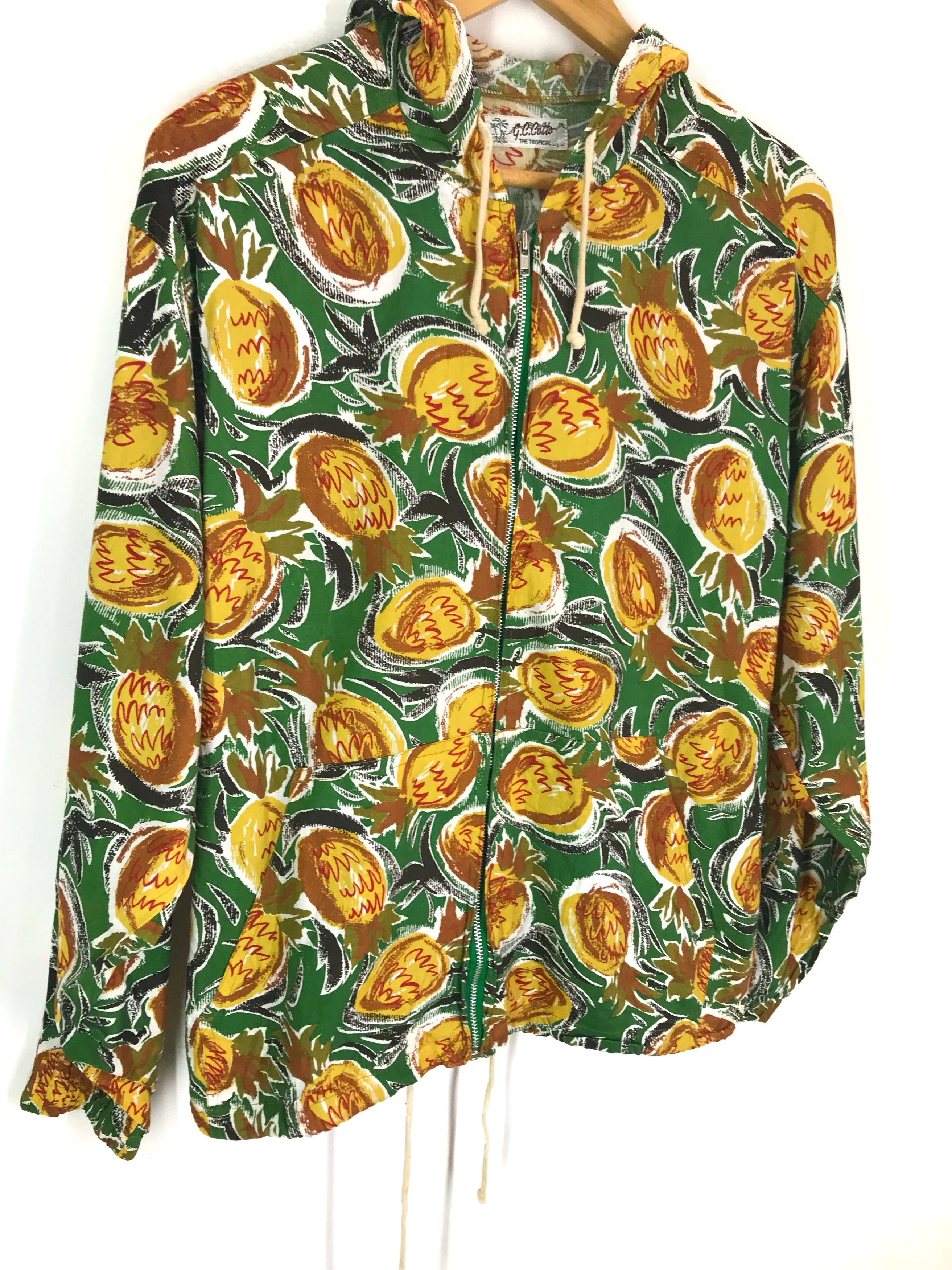 Vintage Vintage G.C.Cotta All Over Print Tropical Jacket Size US L / EU 52-54 / 3 - 2 Thumbnail