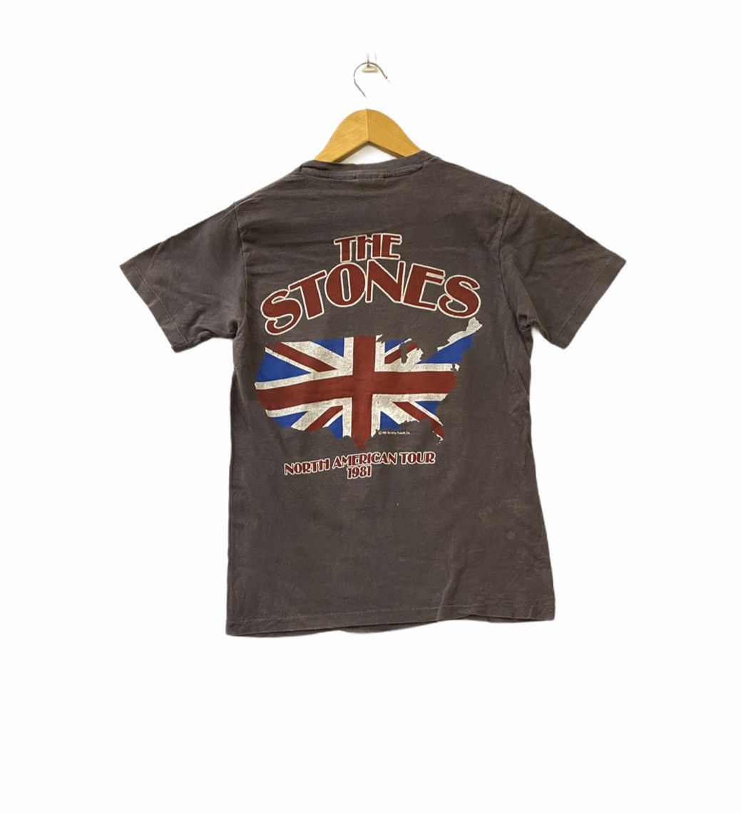 Band Tees vintage 1981 THE ROLLING STONES north american tour t-shirts Size US S / EU 44-46 / 1 - 2 Thumbnail
