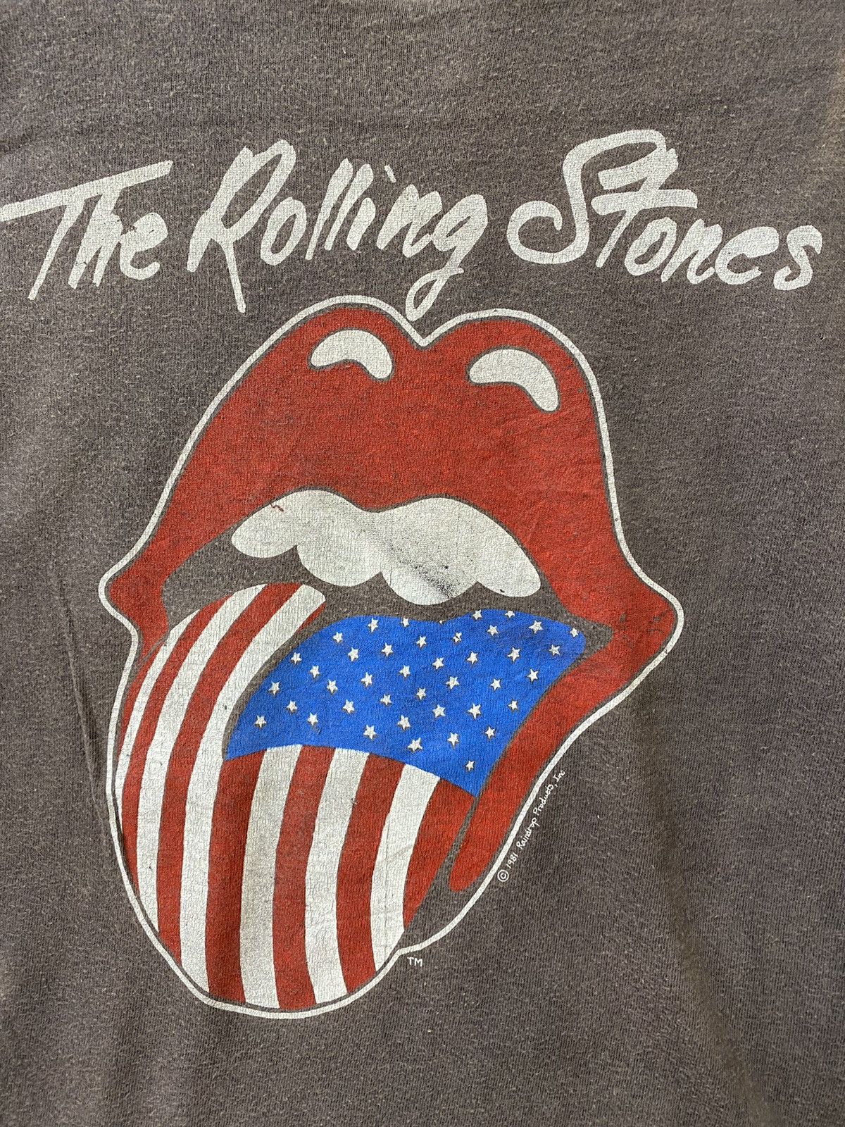 Band Tees vintage 1981 THE ROLLING STONES north american tour t-shirts Size US S / EU 44-46 / 1 - 3 Thumbnail