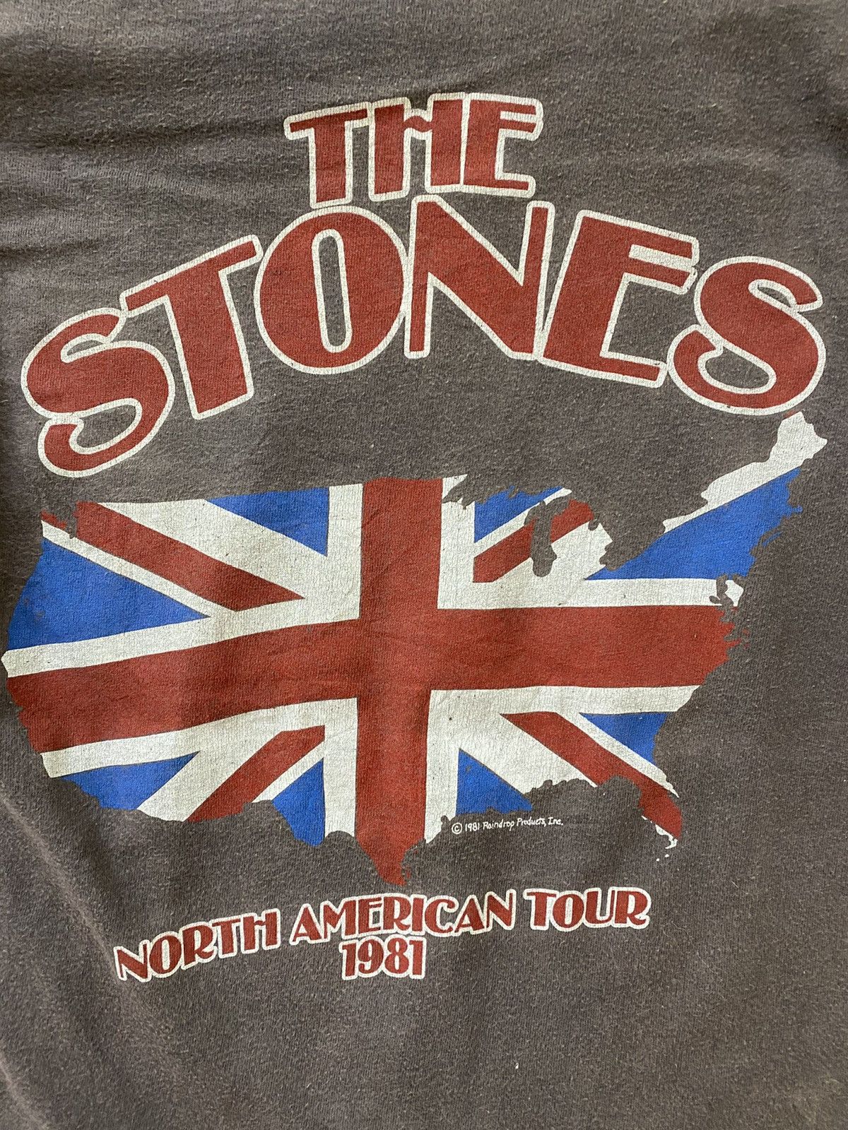 Band Tees vintage 1981 THE ROLLING STONES north american tour t-shirts Size US S / EU 44-46 / 1 - 6 Thumbnail