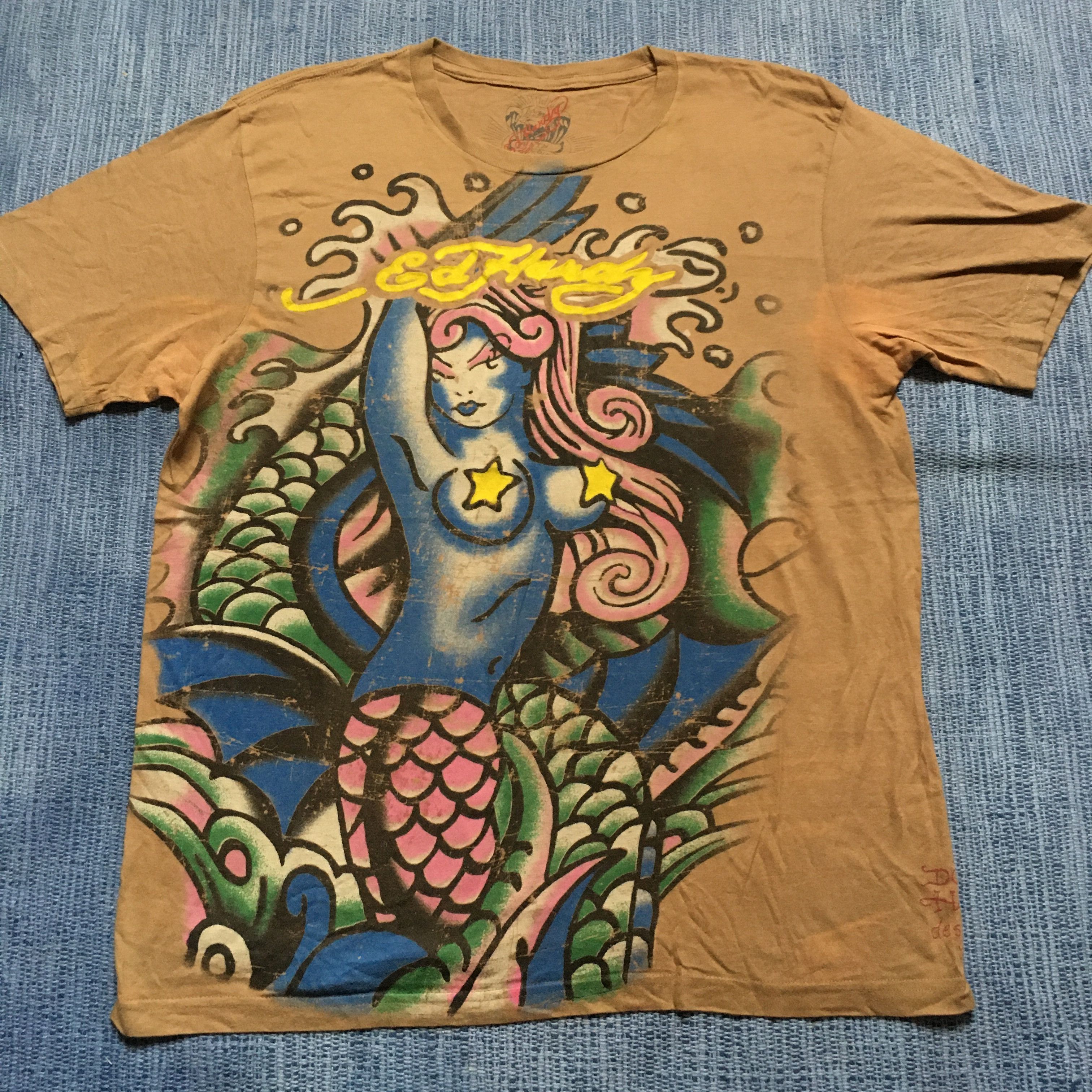 Ed Hardy ed hardy mermaid tattoo Grailed