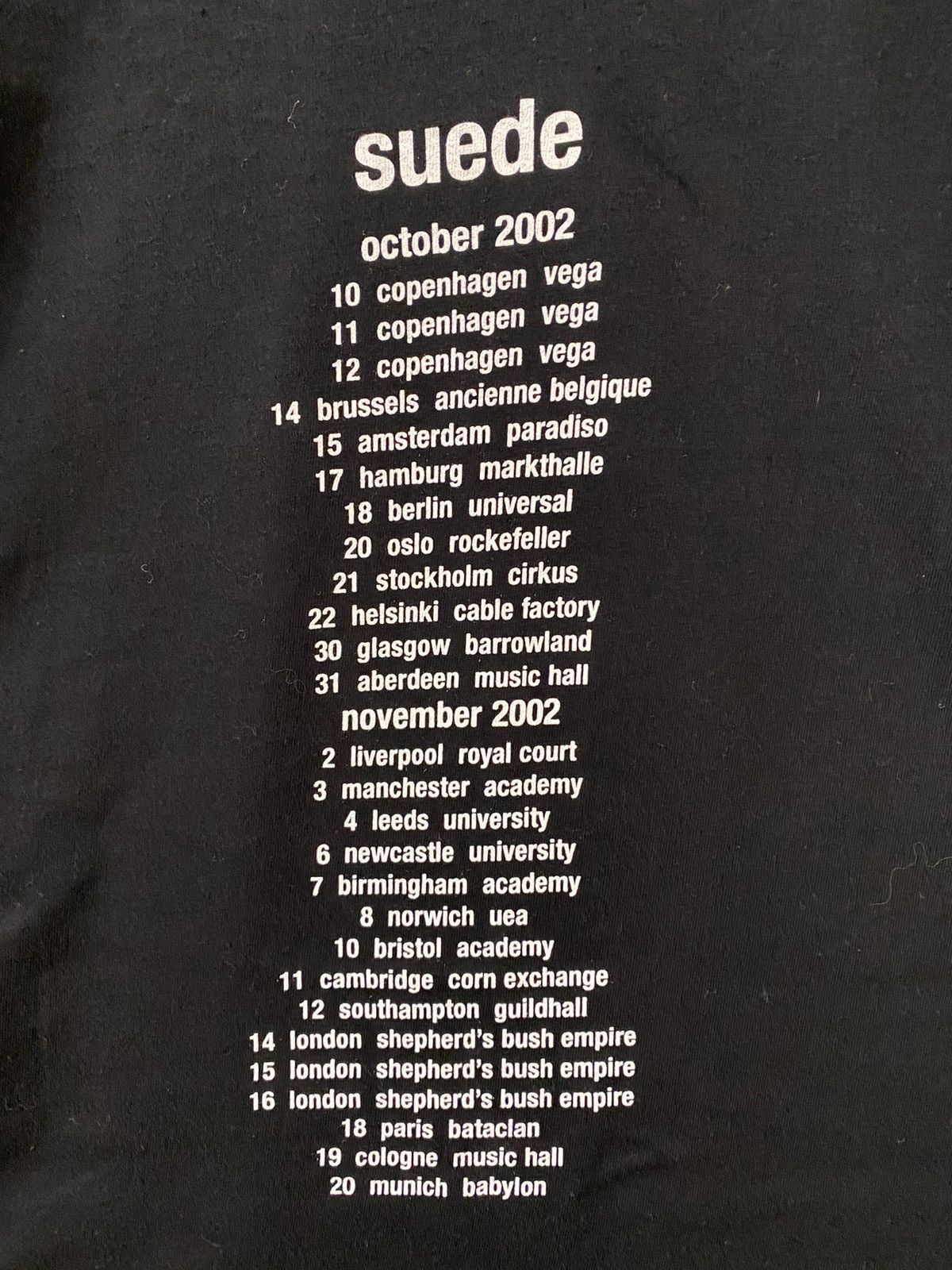 Band Tees vintage 2002 SUEDE a new morning album britpop t-shirts Size US XL / EU 56 / 4 - 5 Thumbnail