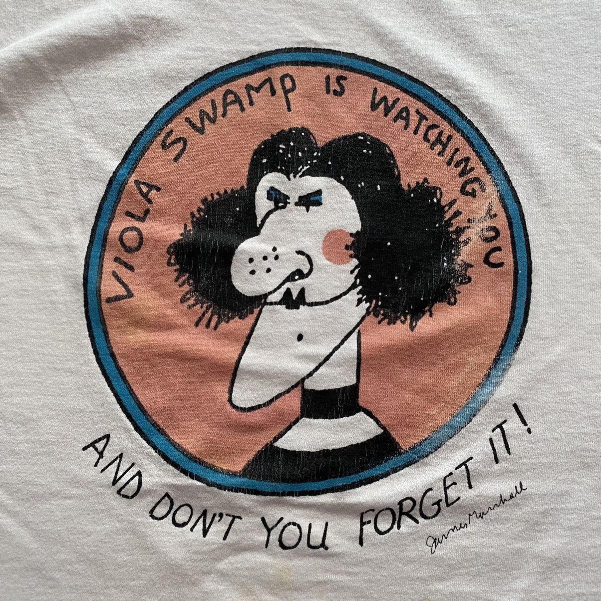 MINT 1980s buy Viola Swamp vintage white tee