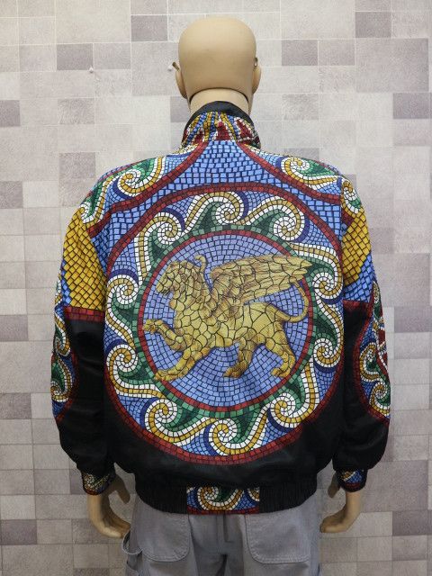 Vintage Vtg 90's Giacca Sport Mosaic Winged Jacket Size US L / EU 52-54 / 3 - 3 Thumbnail