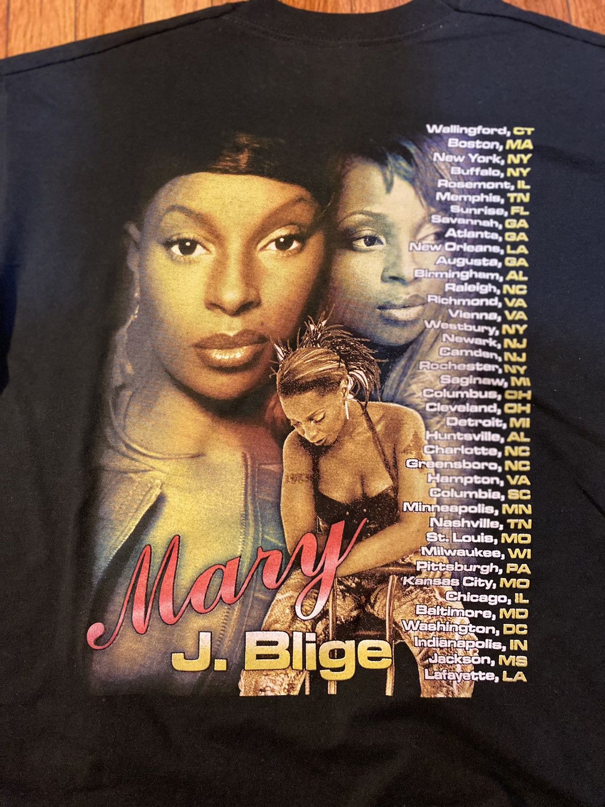 Vintage Vintage Mary J Blige Hip Hop Tour Raptee T Shirt Grailed