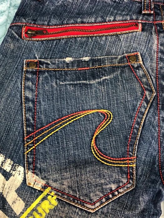 Gotcha × Vintage Special Design Gotcha Surf Style Distress Jeans Size US 32 / EU 48 - 2 Thumbnail