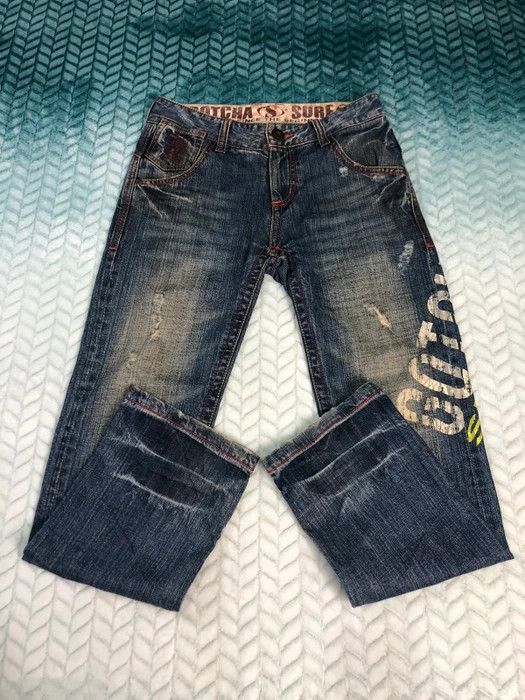 Gotcha × Vintage Special Design Gotcha Surf Style Distress Jeans Size US 32 / EU 48 - 7 Thumbnail