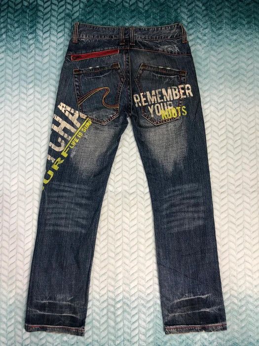 Gotcha × Vintage Special Design Gotcha Surf Style Distress Jeans Size US 32 / EU 48 - 6 Thumbnail