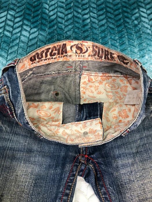 Gotcha × Vintage Special Design Gotcha Surf Style Distress Jeans Size US 32 / EU 48 - 11 Thumbnail