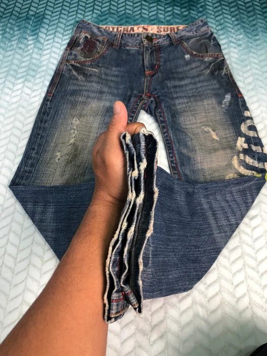 Gotcha × Vintage Special Design Gotcha Surf Style Distress Jeans Size US 32 / EU 48 - 8 Thumbnail