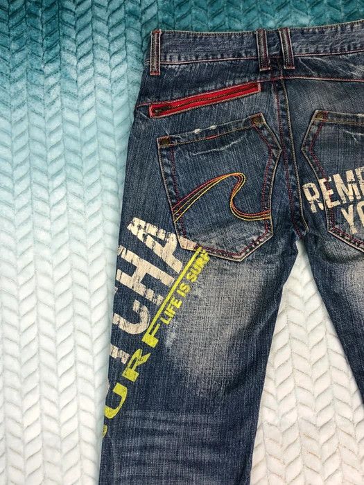 Gotcha × Vintage Special Design Gotcha Surf Style Distress Jeans Size US 32 / EU 48 - 4 Thumbnail