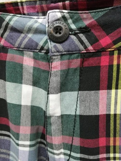 Designer × Japanese Brand 💥KISS MARK Golf Cargo Multicolor Funky Tartan Pants Size US 33 - 3 Thumbnail