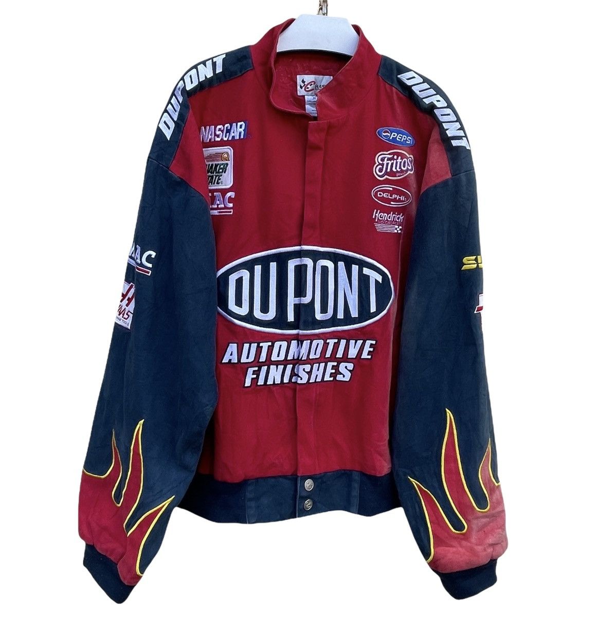 Vintage Vintage DUPONT flame Nascar oversize jacket | Grailed