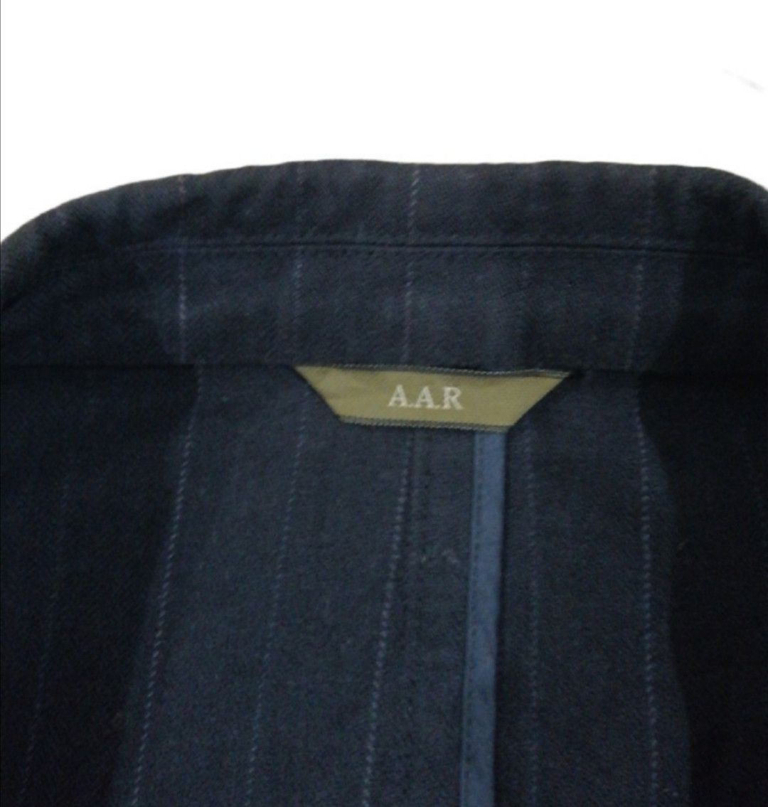 Yohji Yamamoto 🔥Against All Risk YOHJI YAMAMOTO Buttons Up Striped Jacket Size US L / EU 52-54 / 3 - 5 Thumbnail