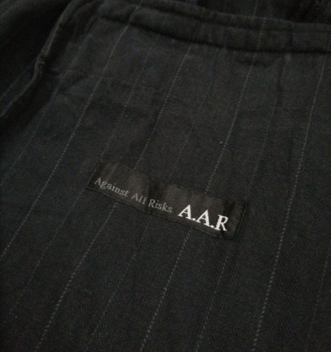 Yohji Yamamoto 🔥Against All Risk YOHJI YAMAMOTO Buttons Up Striped Jacket Size US L / EU 52-54 / 3 - 6 Thumbnail