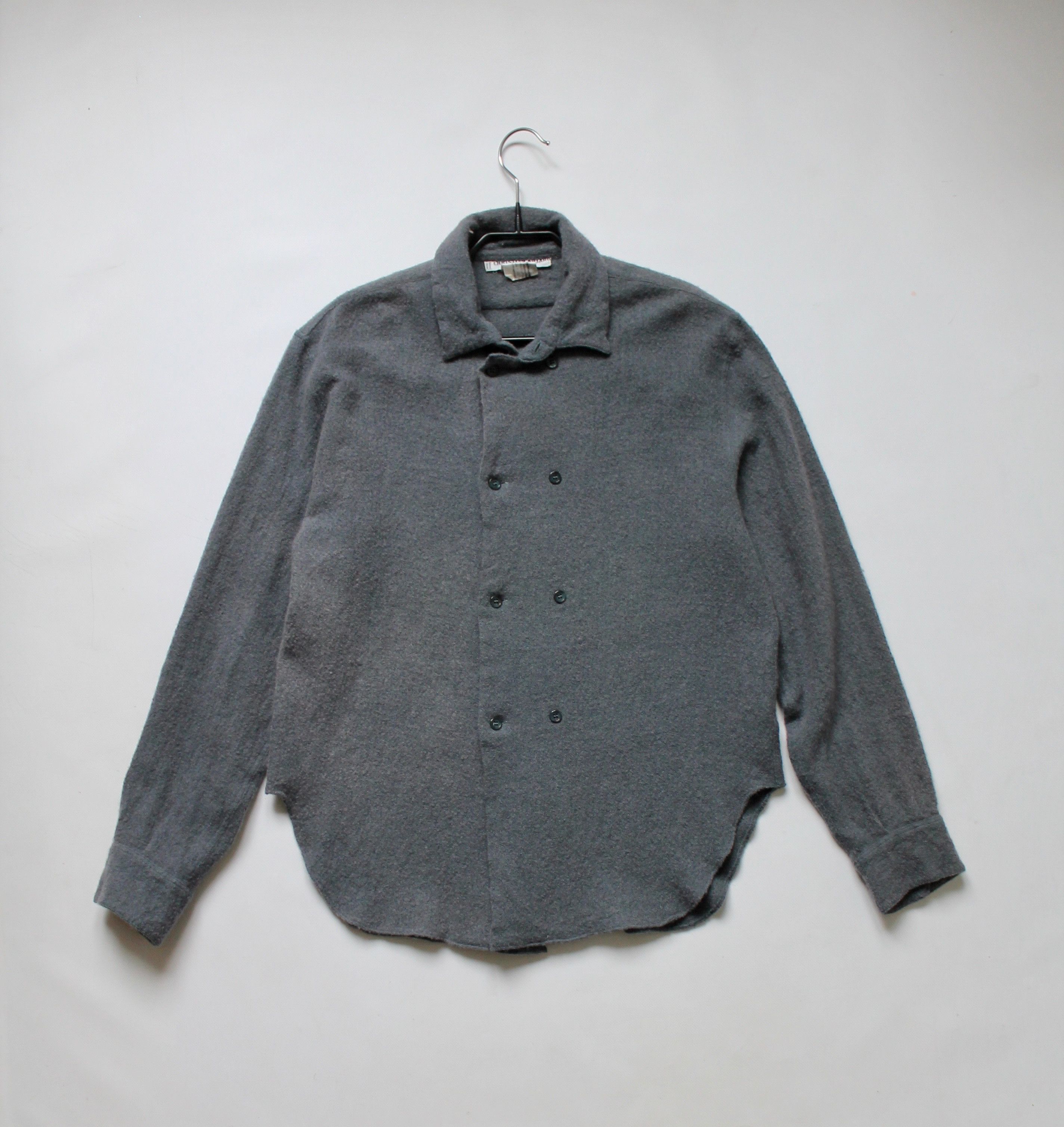 Vintage Christian Aujard Paris France Wool Blend Shirt Gray Size US S / EU 44-46 / 1 - 2 Thumbnail
