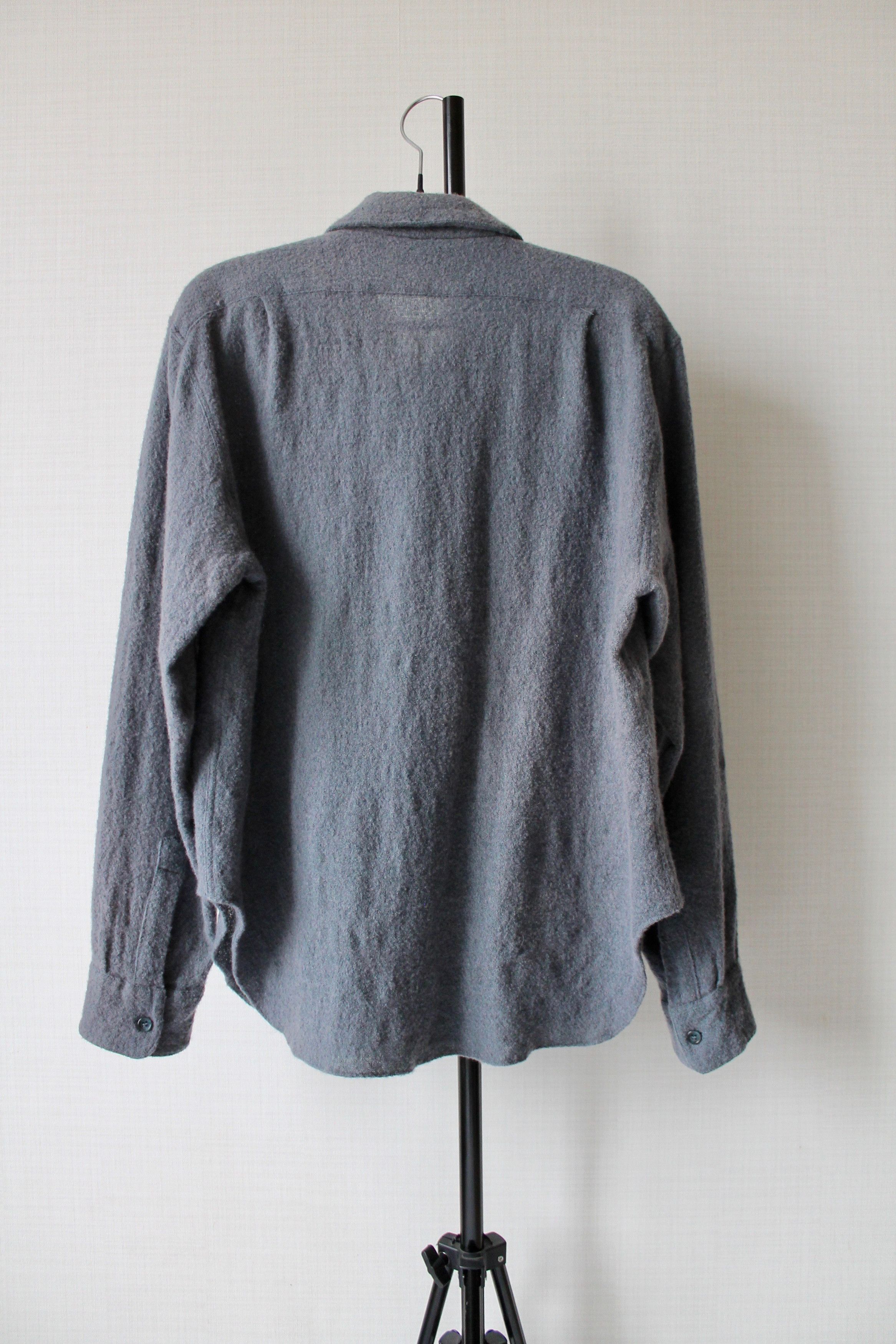 Vintage Christian Aujard Paris France Wool Blend Shirt Gray Size US S / EU 44-46 / 1 - 10 Thumbnail