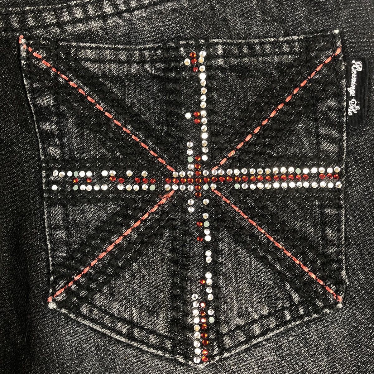 BERNINGS SHO Bernings Sho Distressed Anarchy Poem Denim Size US 32 / EU 48 - 11 Thumbnail