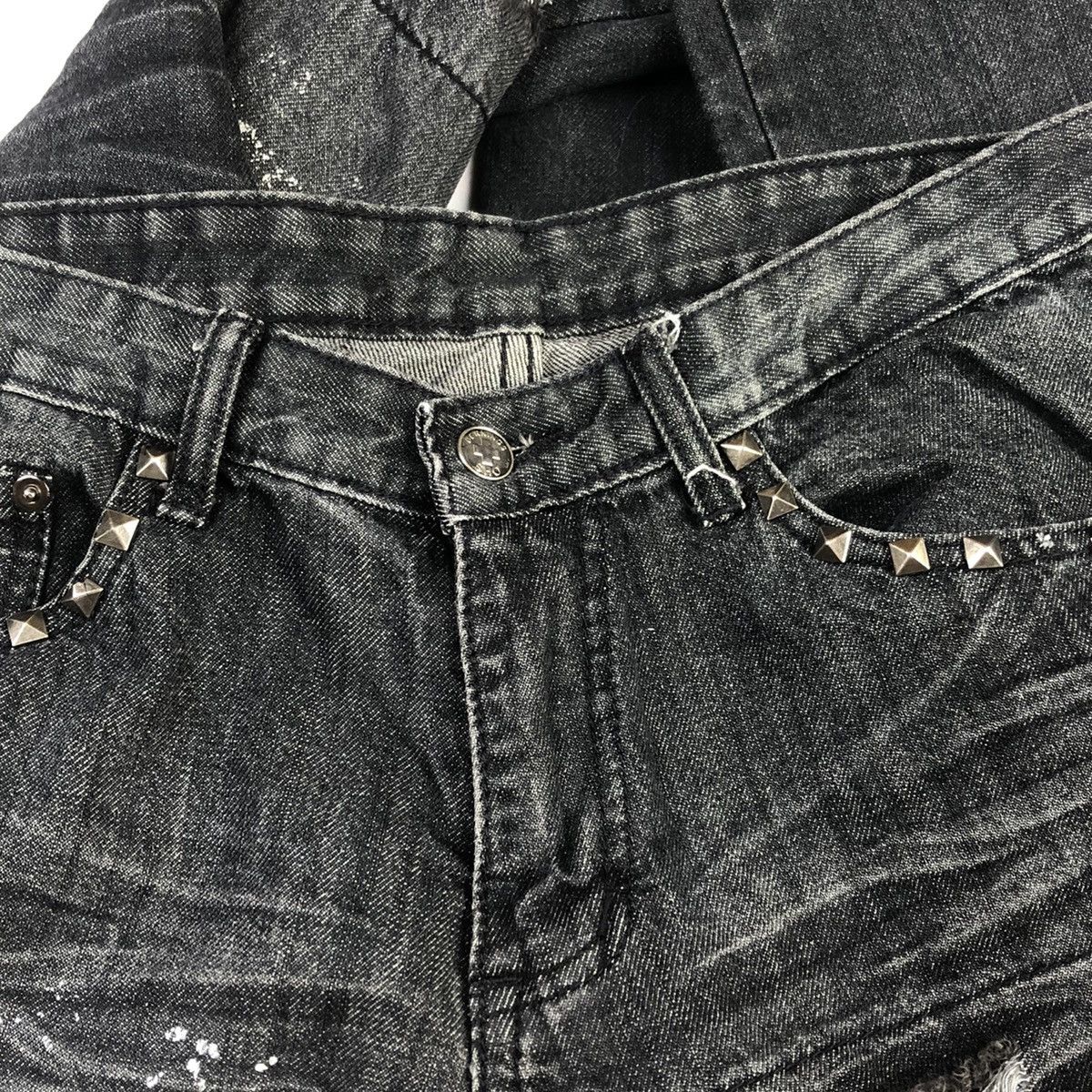 BERNINGS SHO Bernings Sho Distressed Anarchy Poem Denim Size US 32 / EU 48 - 15 Thumbnail