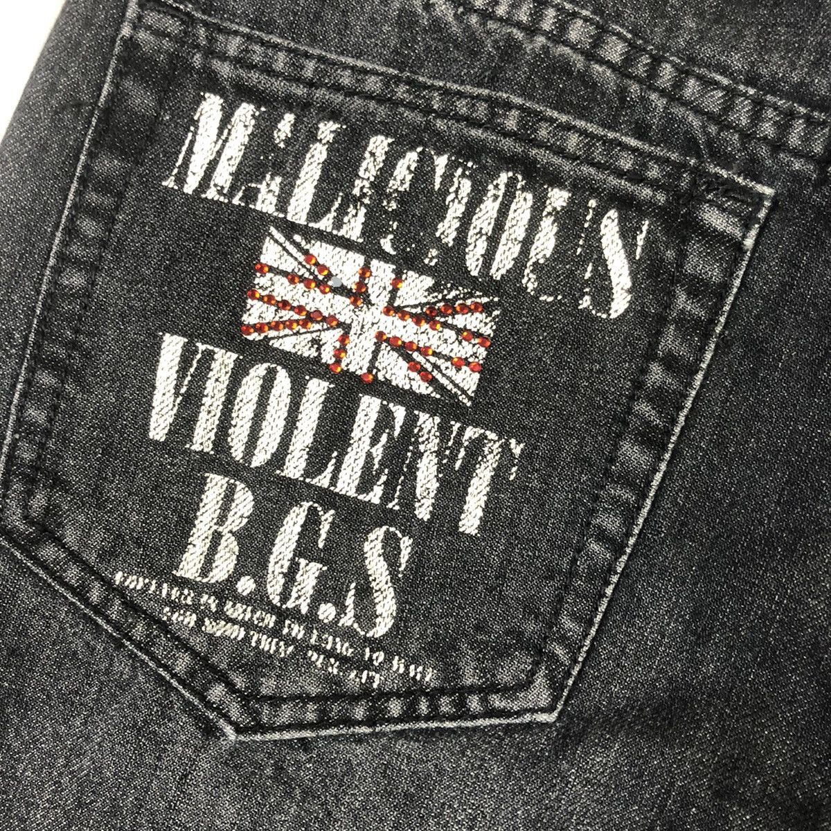 BERNINGS SHO Bernings Sho Distressed Anarchy Poem Denim Size US 32 / EU 48 - 10 Thumbnail