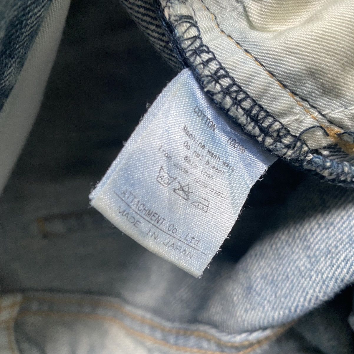 Attachment × Kazuyuki Kumagai Attachment Color Splash Ripped Knee Jeans Size US 30 / EU 46 - 7 Thumbnail