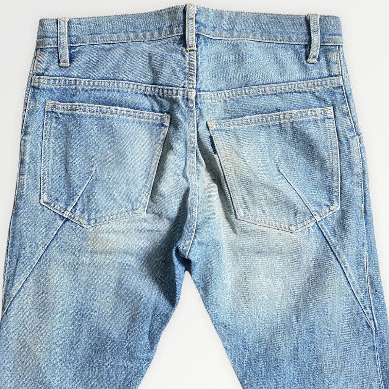 Attachment × Kazuyuki Kumagai Attachment Color Splash Ripped Knee Jeans Size US 30 / EU 46 - 1 Thumbnail