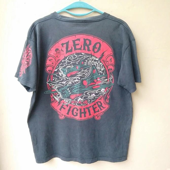 If Six Was Nine 🔥 ZERO FIGHTER FUDEMAE Sunfaded 07 TEE Size US XL / EU 56 / 4 - 1 Thumbnail