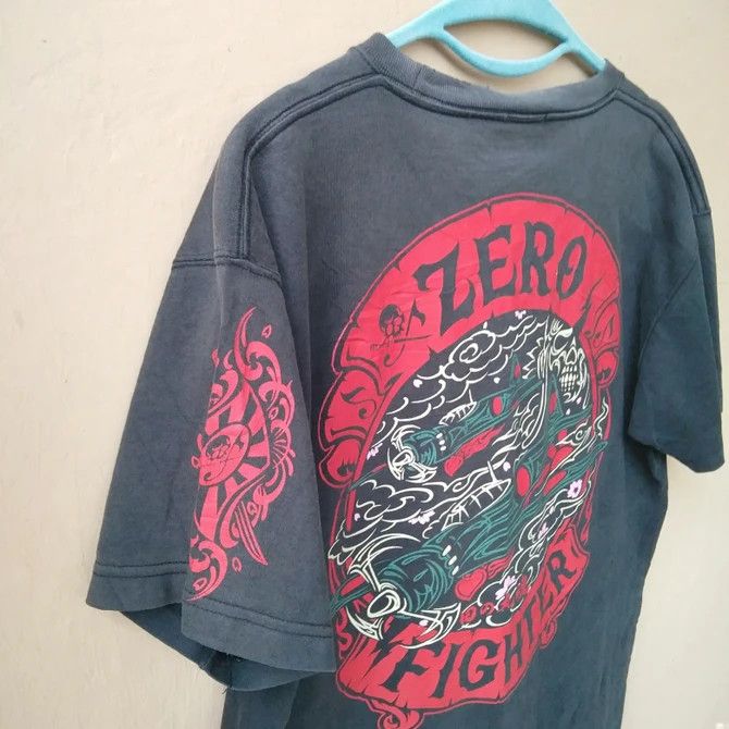 If Six Was Nine 🔥 ZERO FIGHTER FUDEMAE Sunfaded 07 TEE Size US XL / EU 56 / 4 - 2 Thumbnail