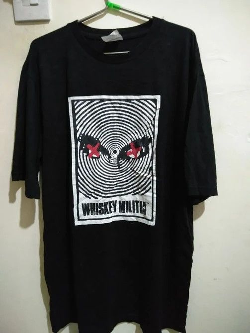 Japanese Brand 🔥 WHISKEY MILITIA TEE Size US XL / EU 56 / 4 - 1 Thumbnail