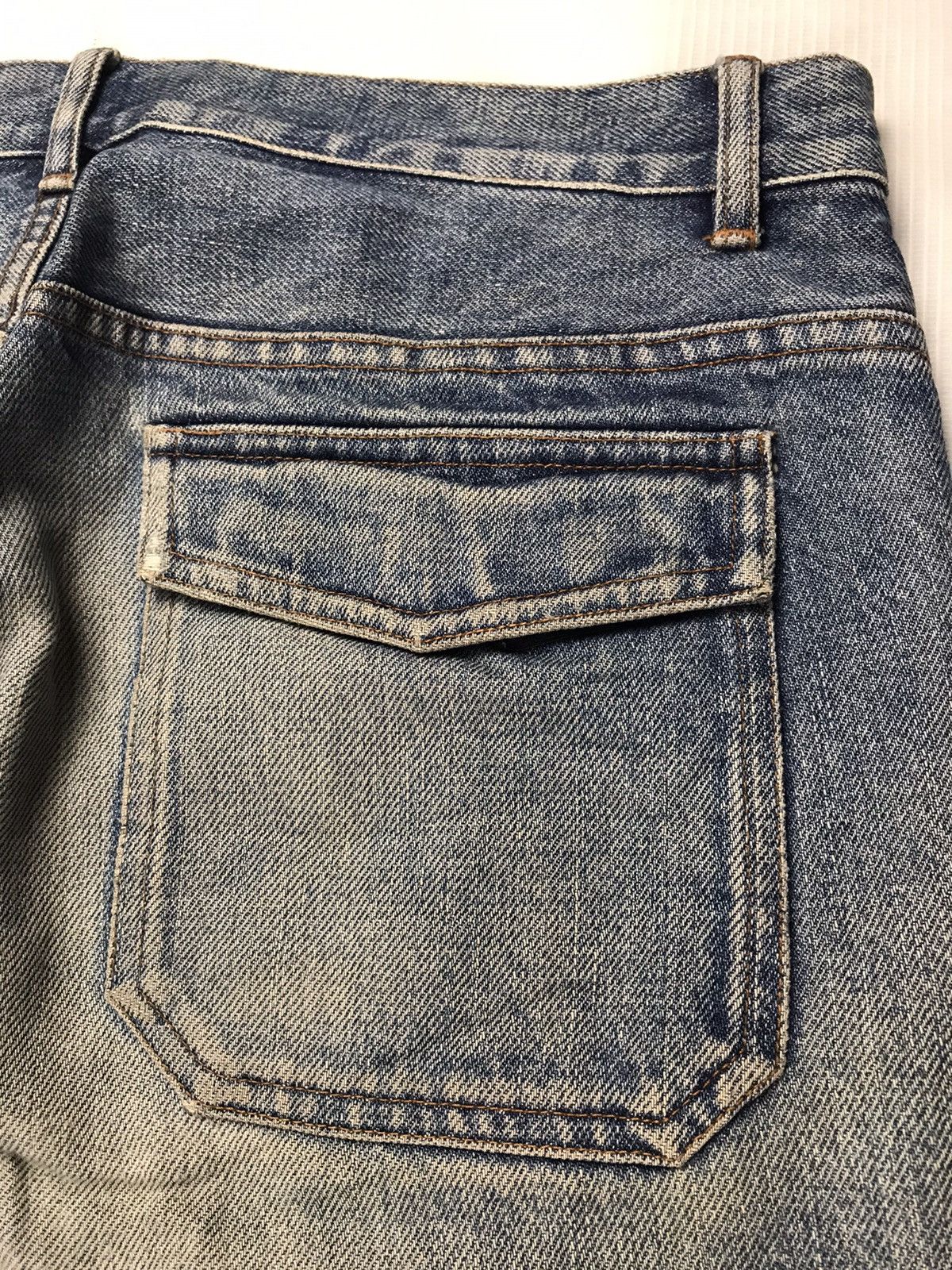 A.P.C. × Vintage Rare!! A.P.C patch pocket distressed denim Made in Japan Size US 33 - 14 Thumbnail