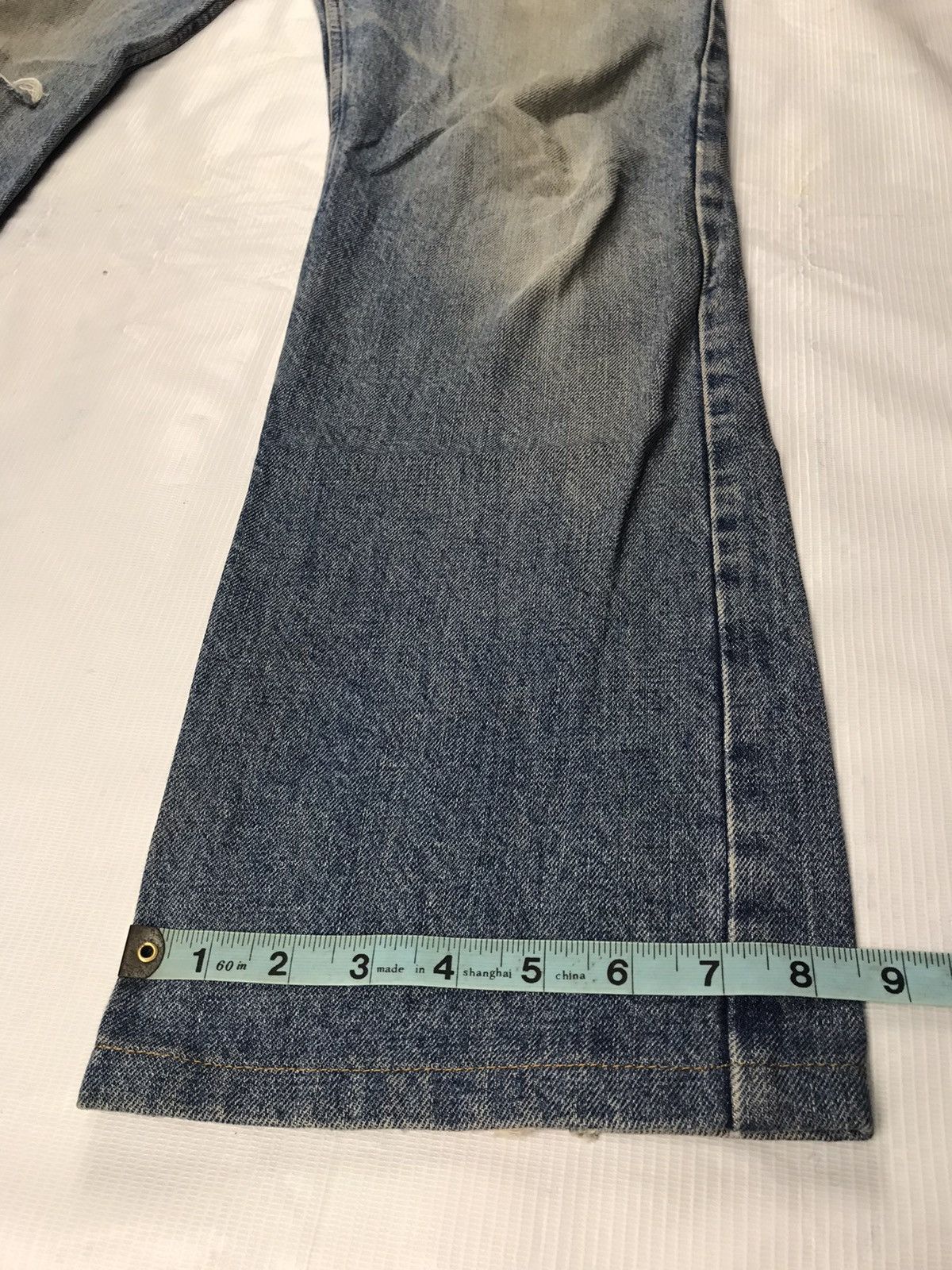 A.P.C. × Vintage Rare!! A.P.C patch pocket distressed denim Made in Japan Size US 33 - 20 Thumbnail