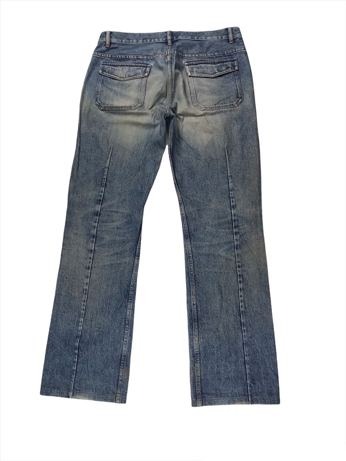 A.P.C. × Vintage Rare!! A.P.C patch pocket distressed denim Made in Japan Size US 33 - 11 Thumbnail
