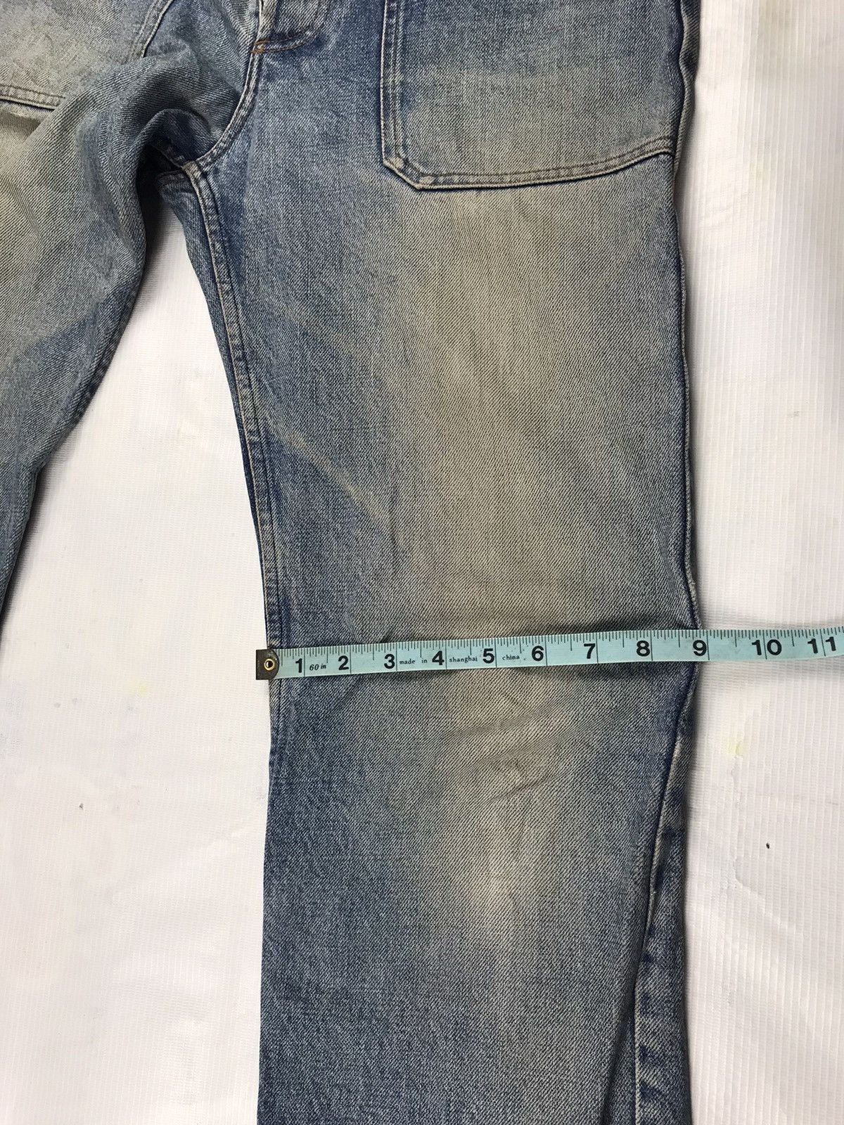 A.P.C. × Vintage Rare!! A.P.C patch pocket distressed denim Made in Japan Size US 33 - 21 Thumbnail