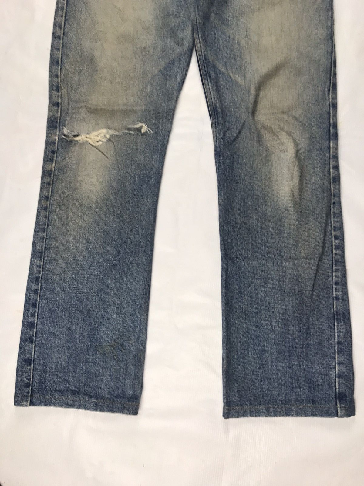 A.P.C. × Vintage Rare!! A.P.C patch pocket distressed denim Made in Japan Size US 33 - 3 Thumbnail