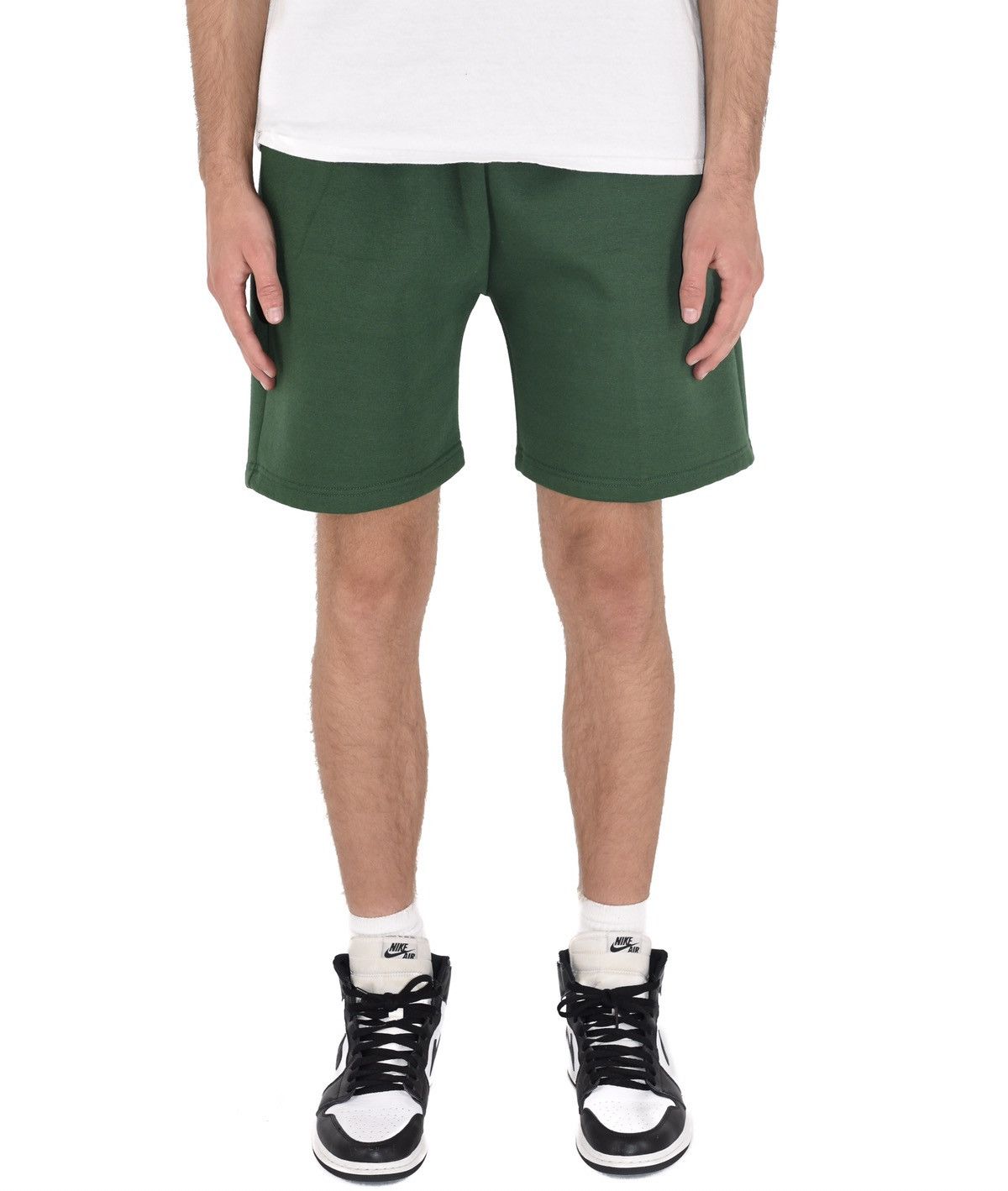Japanese Brand Fleece Sweat Shorts Forest Green S Size US 28 / EU 44 - 1 Thumbnail