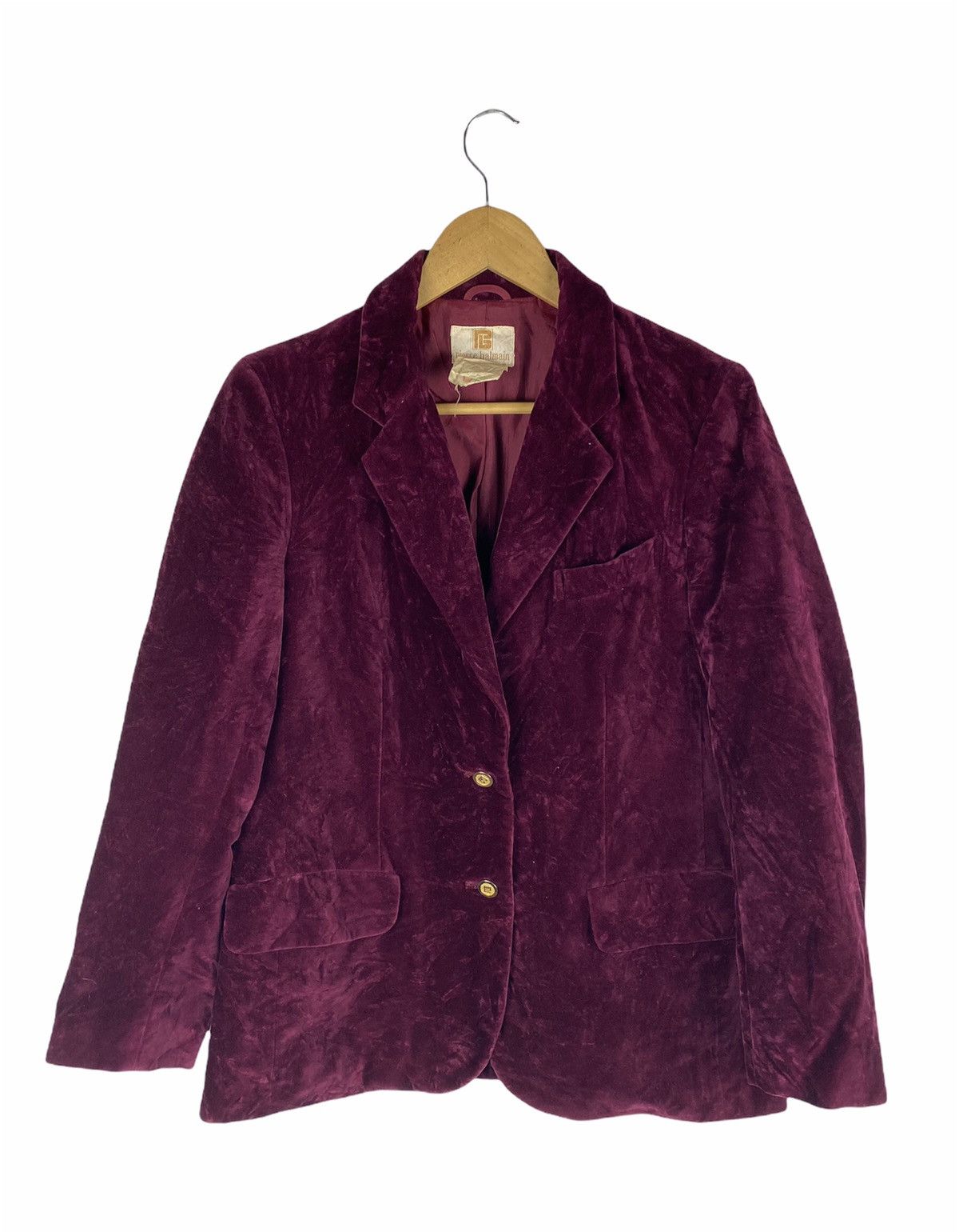Pierre Balmain PIERRE BALMAIN VELVET FABRIC BLAZER Size US S / EU 44-46 / 1 - 1 Thumbnail