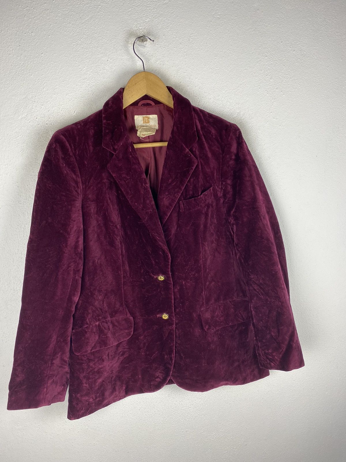 Pierre Balmain PIERRE BALMAIN VELVET FABRIC BLAZER Size US S / EU 44-46 / 1 - 3 Thumbnail