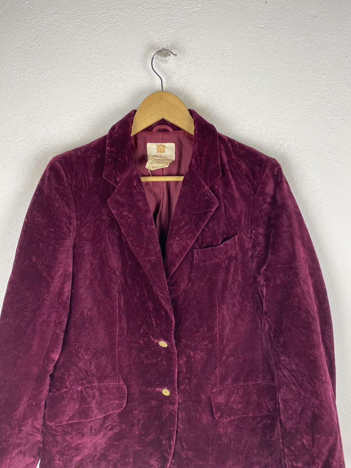 Pierre Balmain PIERRE BALMAIN VELVET FABRIC BLAZER Size US S / EU 44-46 / 1 - 5 Thumbnail