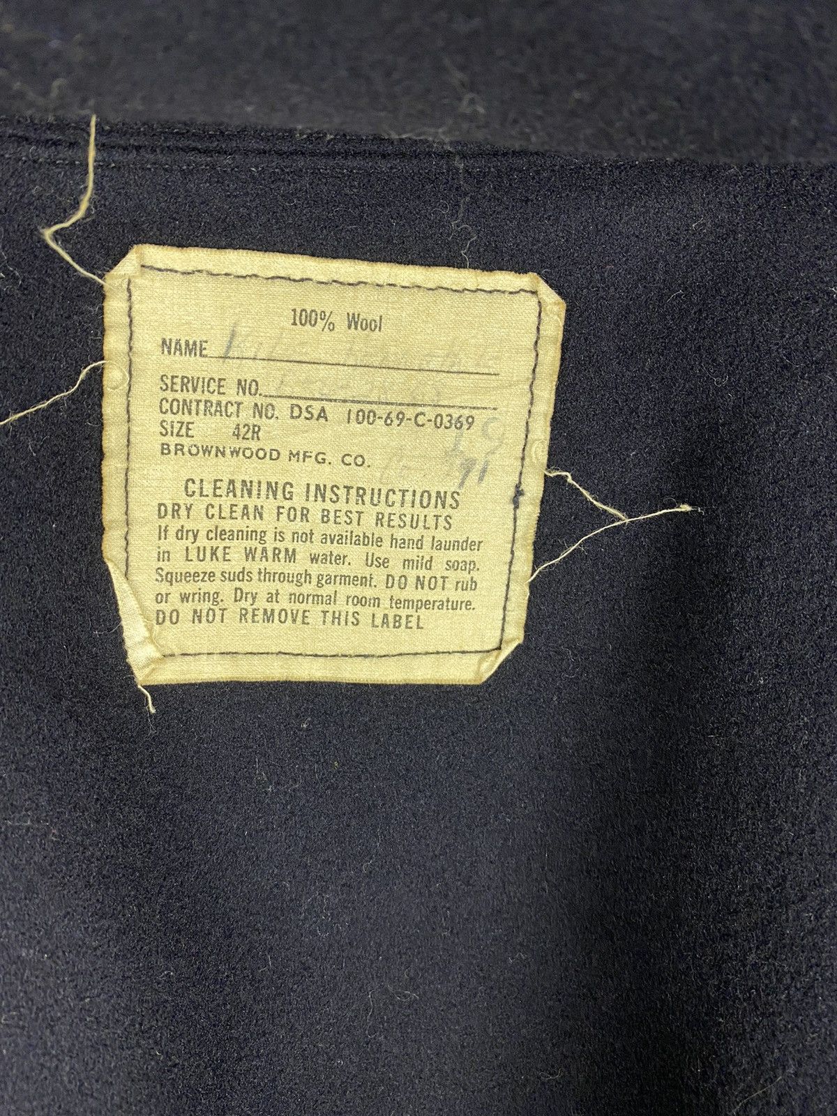 Vintage VINTAGE 60S USN DECK CREW MEMBER JACKET VINTAGE WOOL FABRIC Size US M / EU 48-50 / 2 - 7 Thumbnail