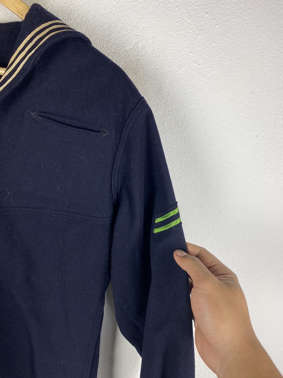 Vintage VINTAGE 60S USN DECK CREW MEMBER JACKET VINTAGE WOOL FABRIC Size US M / EU 48-50 / 2 - 5 Thumbnail