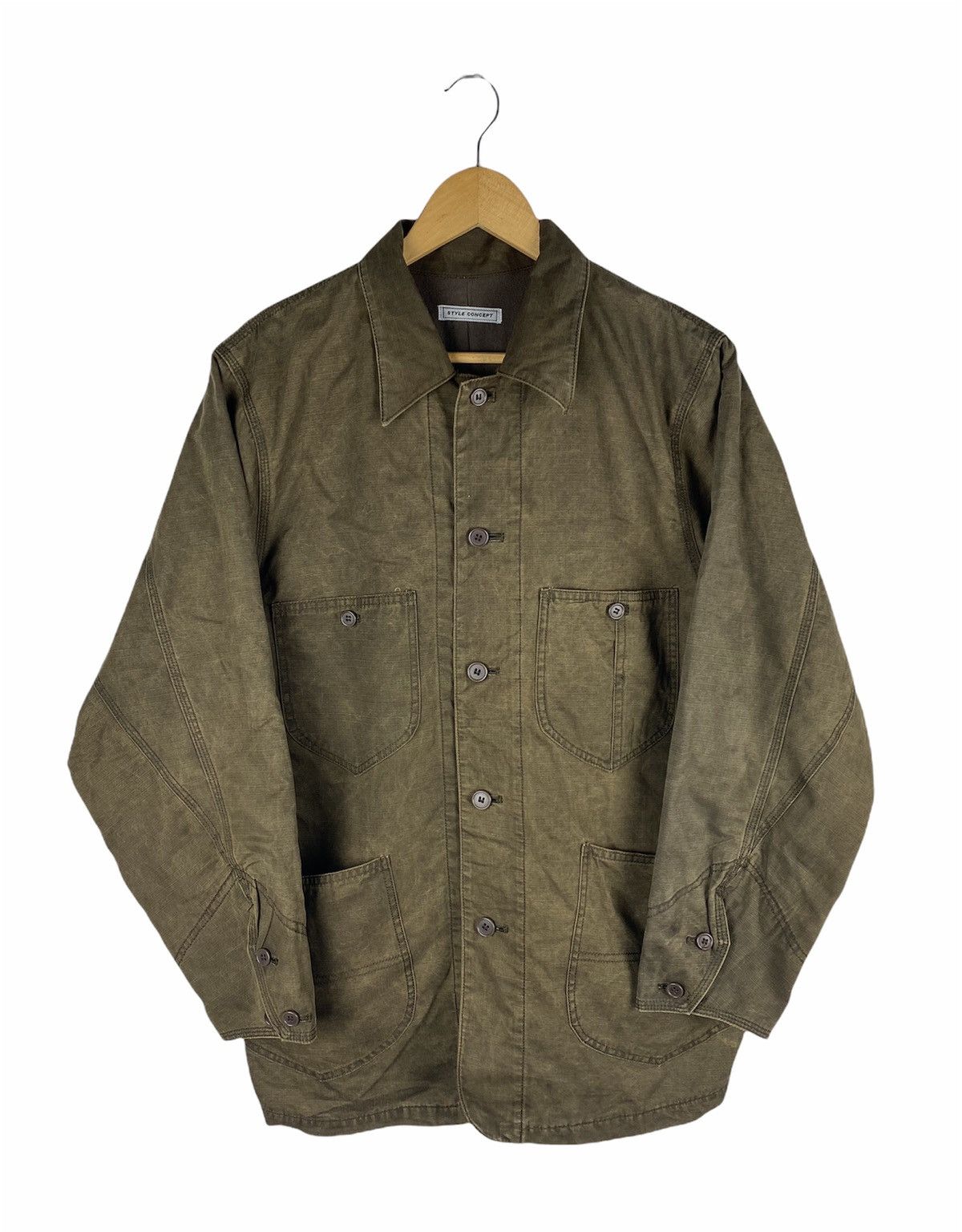 Japanese Brand STYLE CONCEPT WORKER STYLE JACKET MADE IN JAPAN Size US L / EU 52-54 / 3 - 1 Thumbnail