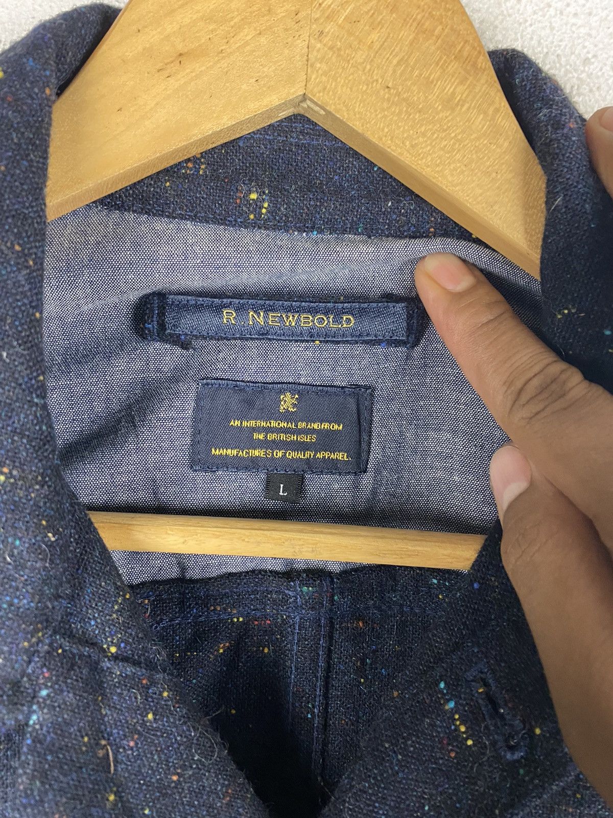 Japanese Brand × R.Newbold R.NEWBOLD TRUCKER JACKET STYLE WOOL FABRIC Size US M / EU 48-50 / 2 - 6 Thumbnail