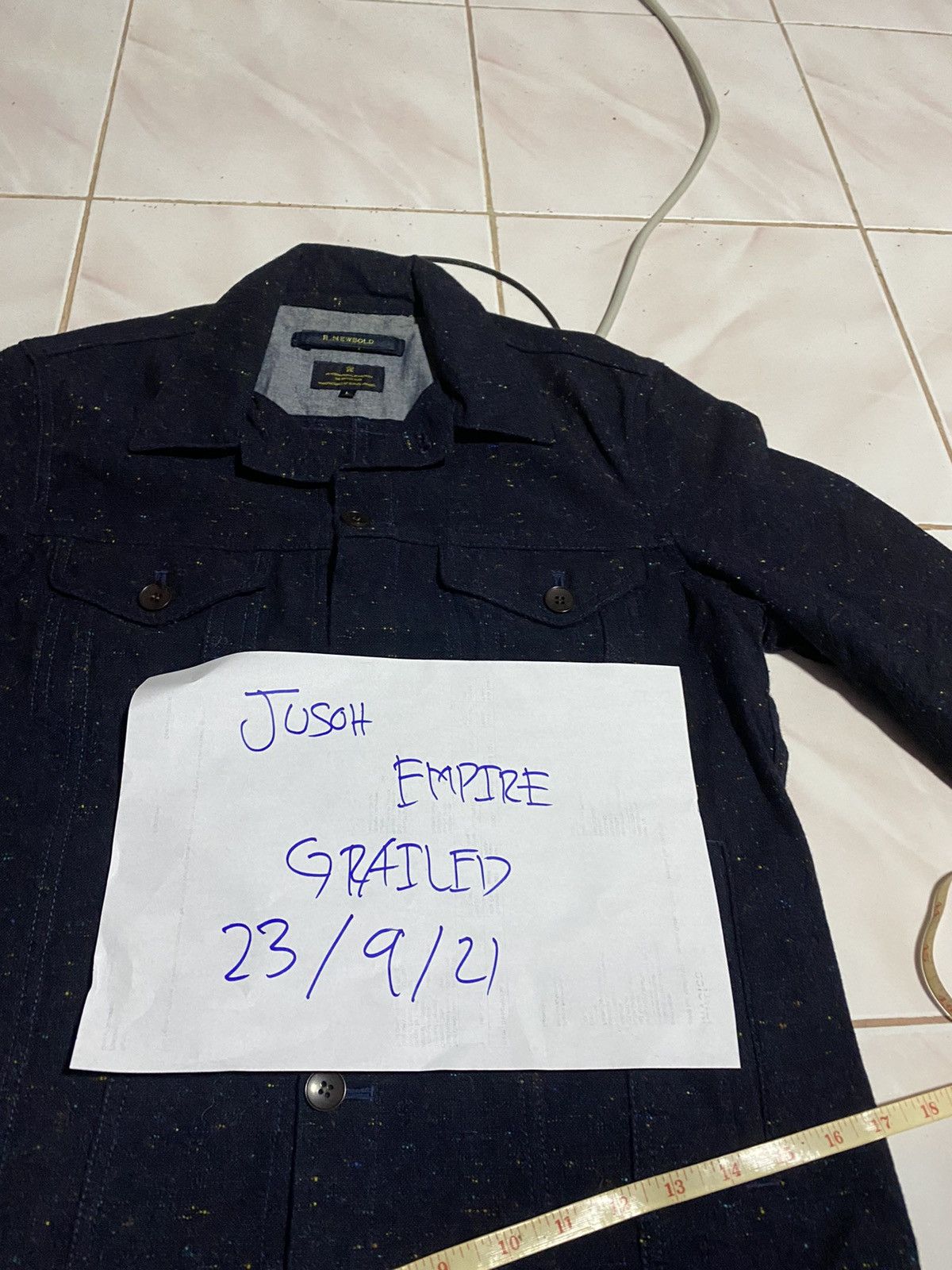 Japanese Brand × R.Newbold R.NEWBOLD TRUCKER JACKET STYLE WOOL FABRIC Size US M / EU 48-50 / 2 - 7 Thumbnail