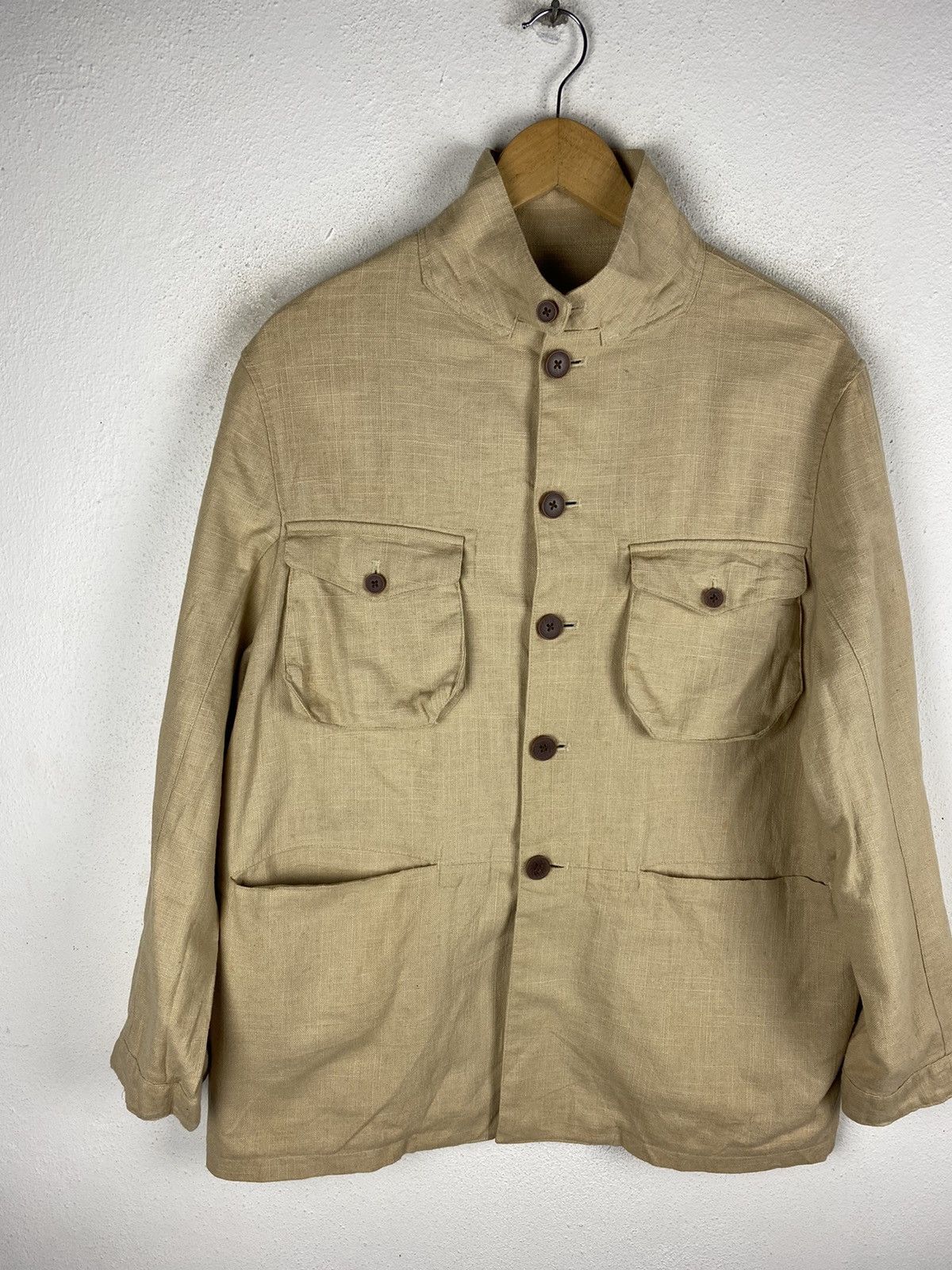 Japanese Brand MITSUMINE LINEN JACKET MADE IN JAPAN Size US M / EU 48-50 / 2 - 4 Thumbnail