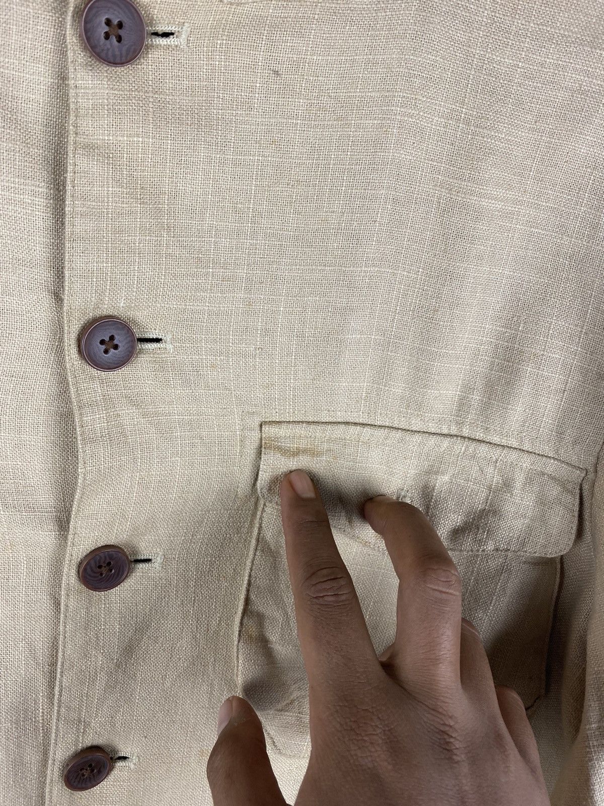 Japanese Brand MITSUMINE LINEN JACKET MADE IN JAPAN Size US M / EU 48-50 / 2 - 9 Thumbnail