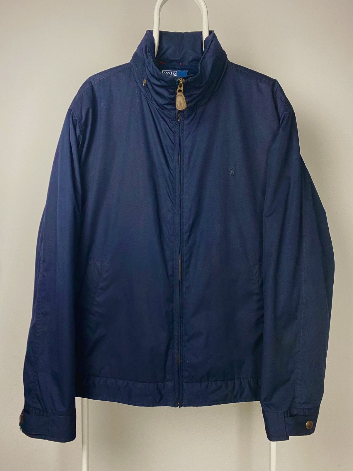 Polo Ralph Lauren × Ralph Lauren × Vintage Polo Ralph Lauren vintage navy light jacket with hidden hood Size US XL / EU 56 / 4 - 1 Thumbnail