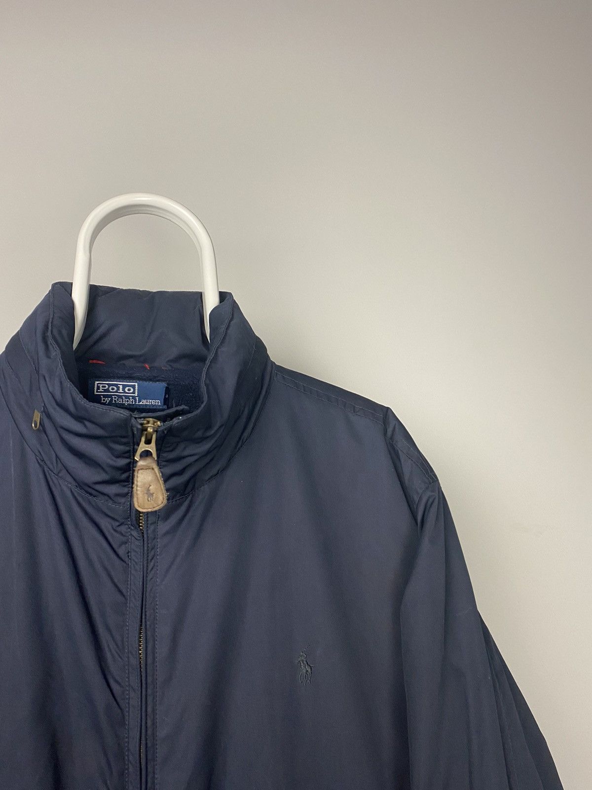 Polo Ralph Lauren × Ralph Lauren × Vintage Polo Ralph Lauren vintage navy light jacket with hidden hood Size US XL / EU 56 / 4 - 2 Thumbnail