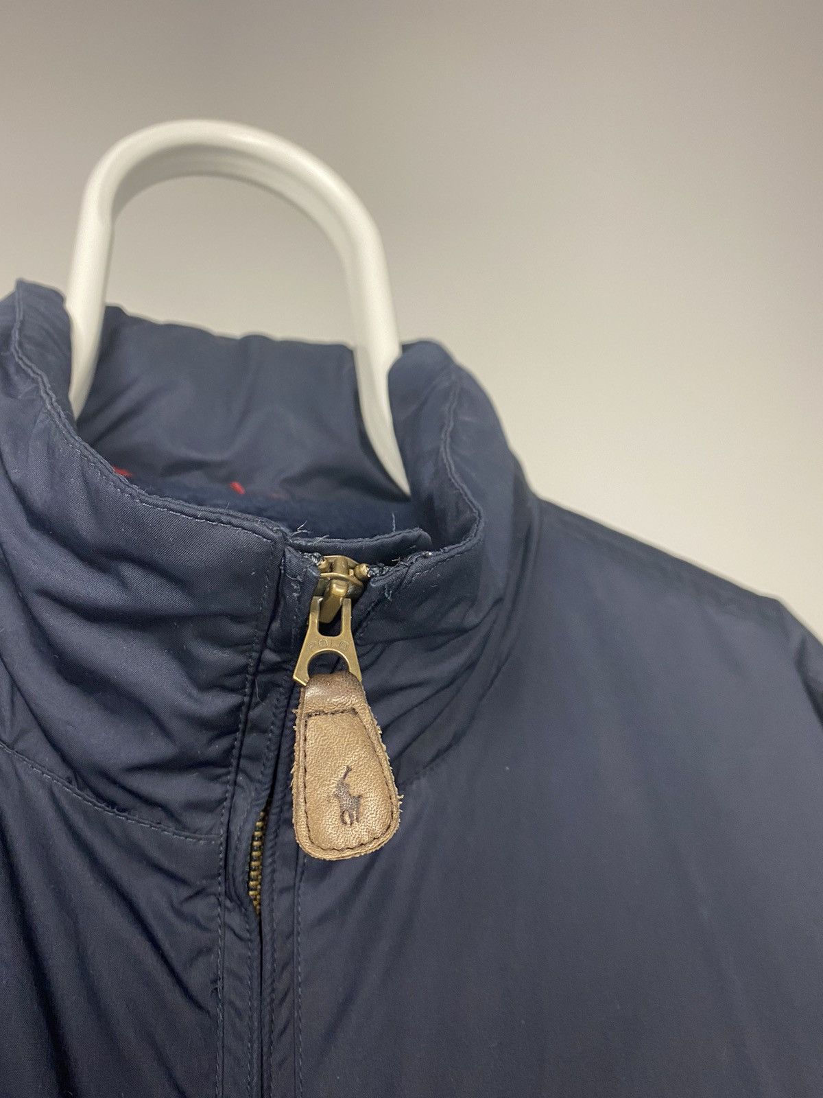 Polo Ralph Lauren × Ralph Lauren × Vintage Polo Ralph Lauren vintage navy light jacket with hidden hood Size US XL / EU 56 / 4 - 3 Thumbnail