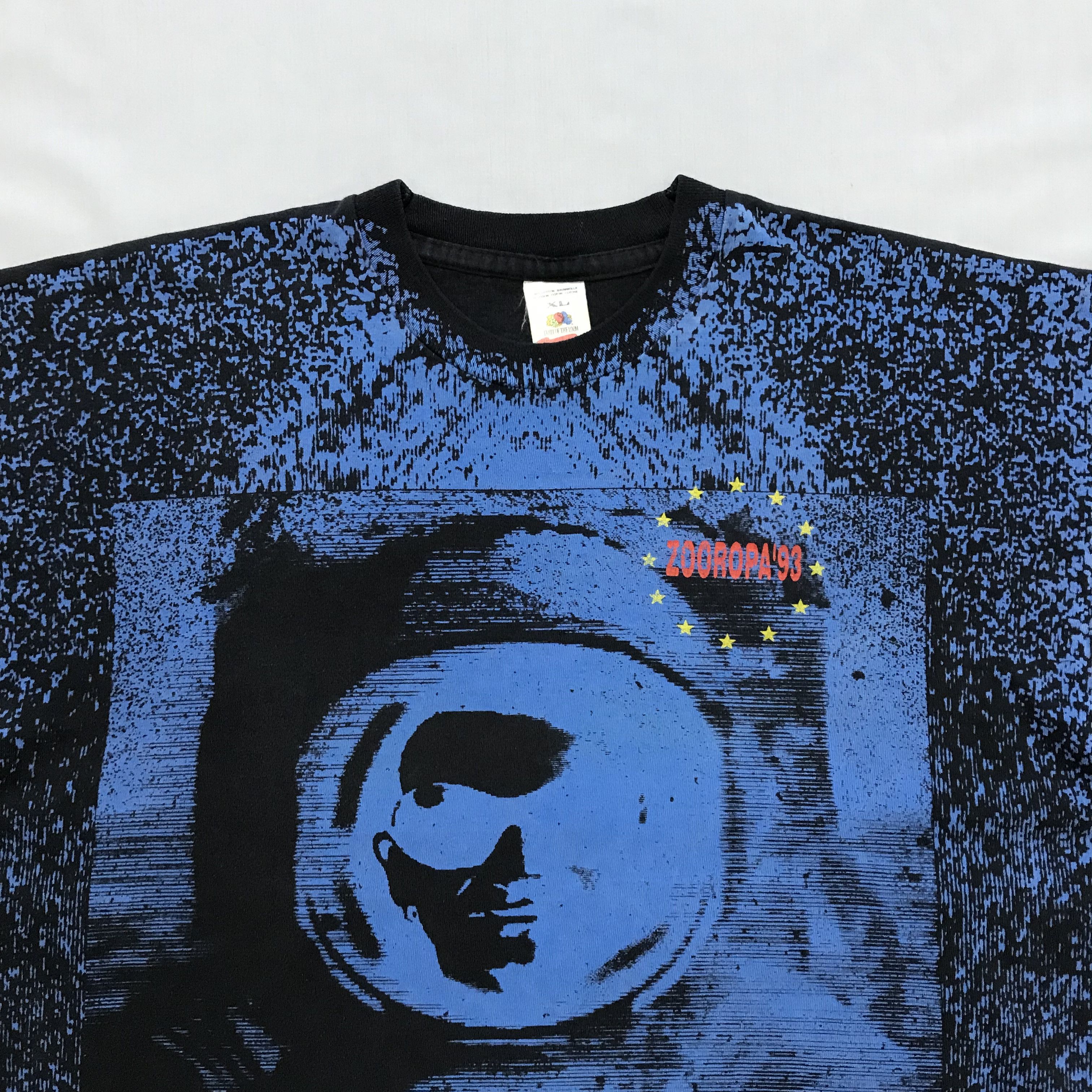 Band Tees U2 ZOOROPA 1993 Vintage T-Shirt Band Tee Rock Rare Allover Size US XL / EU 56 / 4 - 3 Thumbnail